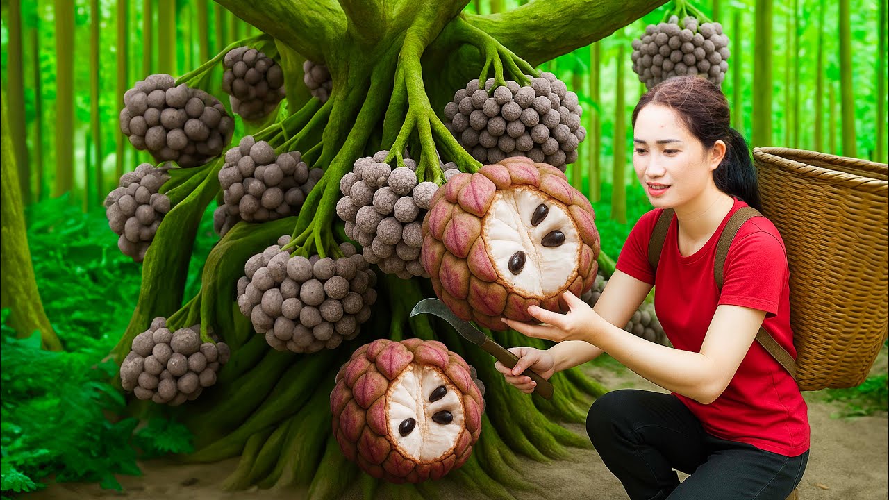 Harvesting Wild Tropical Custard Apples & Fermenting Underground Wine | Sold at Countryside Market