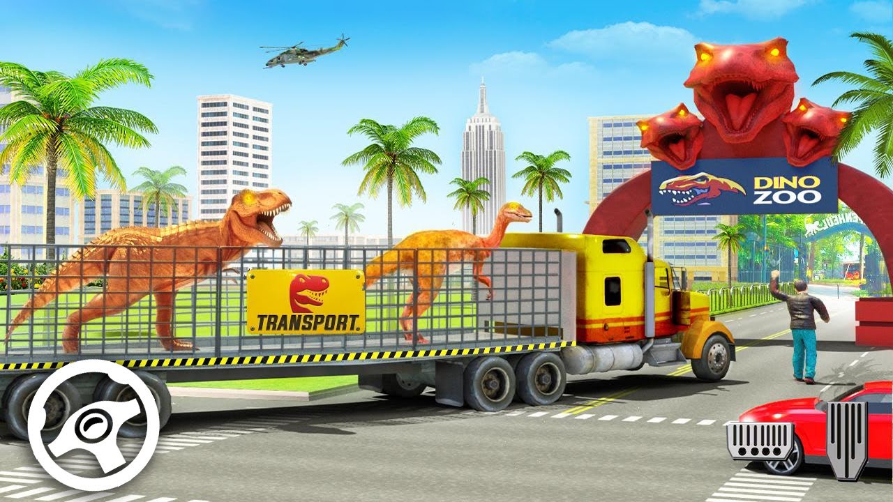 Angry Dino Zoo Transport: Animal Transport Truck Android Gameplay