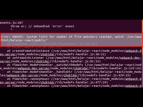 File Watcher Error || React || VS Code || Dumb Minds