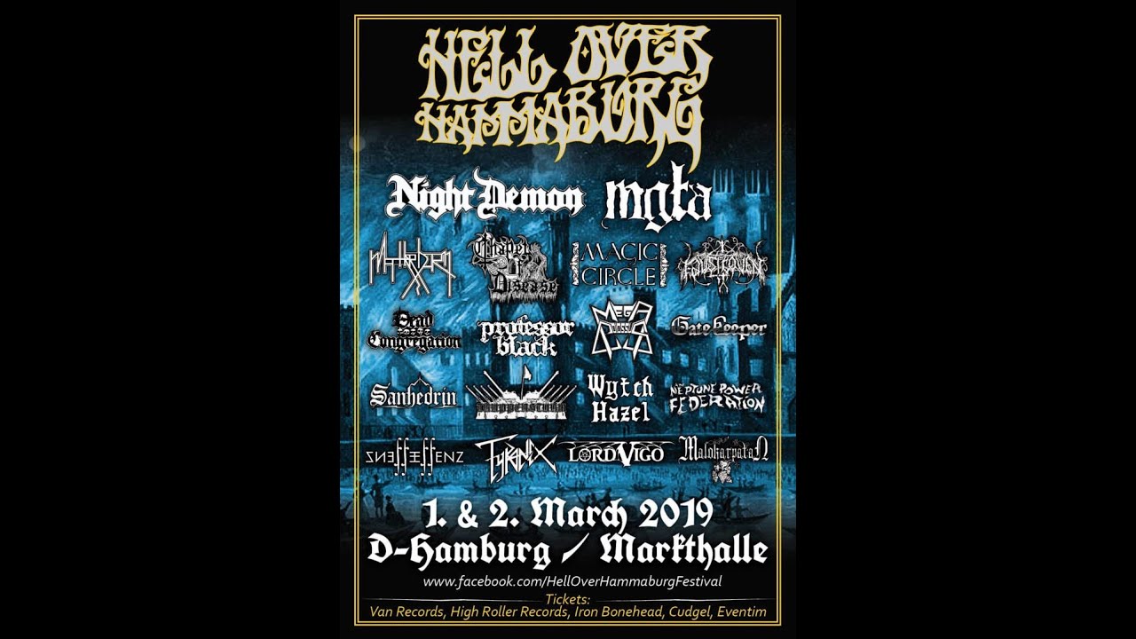 Dead Congregation-"Martyrdoom+Lucid Curse" Live at Hell over Hammaburg 2019
