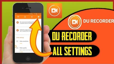 DU Recorder All Settings | How To Use DU Screen Recorder App (HINDI) Video