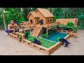 Dog rescue building dog house minecraft in real life