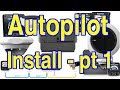 Raymarine autopilot install  part 1