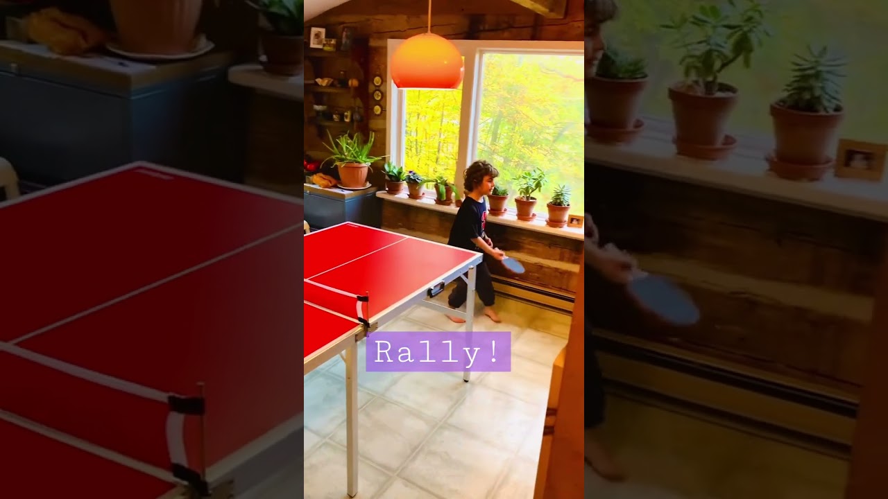 Ping Pong in the kitchen!