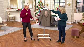 Belle By Kim Gravel Houndstooth Sparkle Blazer On Qvc