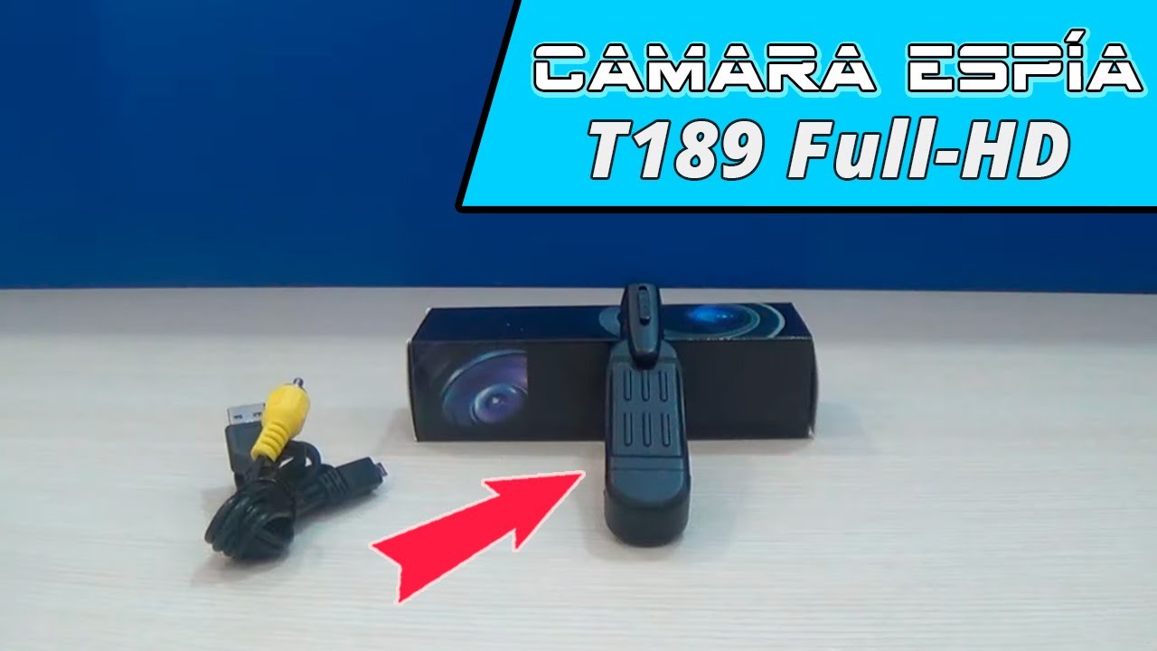 Cámara Full-HD T189 mini portátil y con 🕵️ demostración y manejo - YouTube