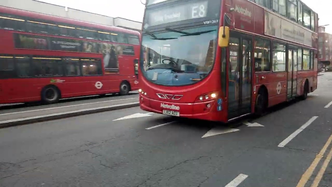 LK12 AED VW1254 Wright Gemini 2 B9TL on route E8