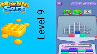 Marble sort level 9 Solution and guidance for gameplay
