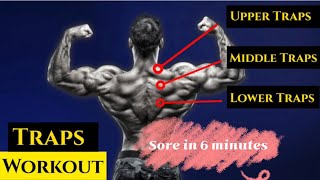 Traps Workout- (Sore in 6 minutes)