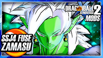 Dragon Ball Xenoverse 2 PC: SSJ4 Fused Zamasu DLC (Super Saiyan 4 Transformation) Mod Gameplay