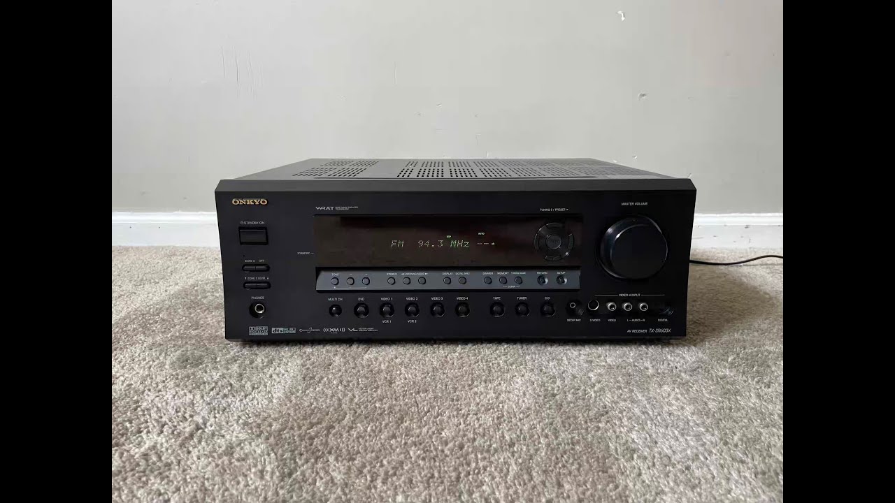 How to Factory Reset Onkyo TXSR603X 7.1 Home Theater Surround Receiver