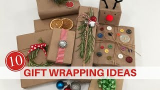 7 beautiful ways to wrap with brown wrapping paper - Sweet Valley