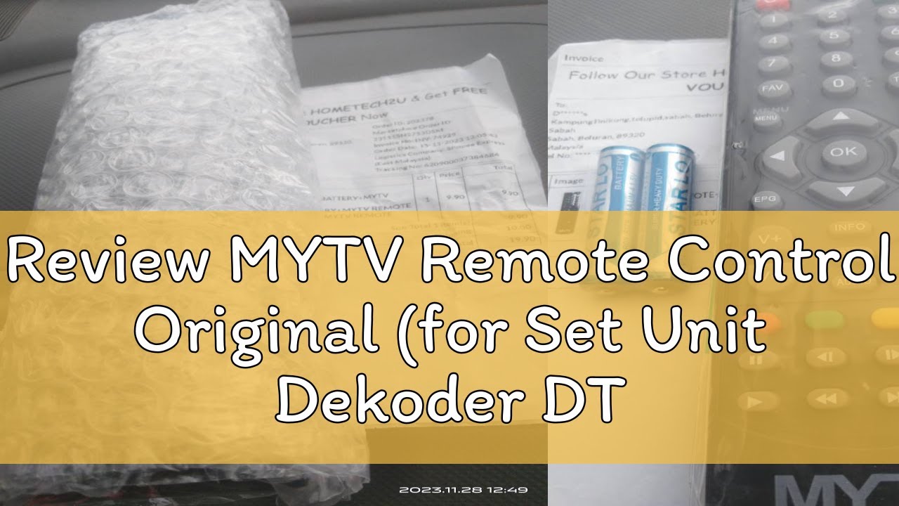 Mytv Control Review MYTV Remote Control Original (for Set Unit Dekoder DTT1770 ...