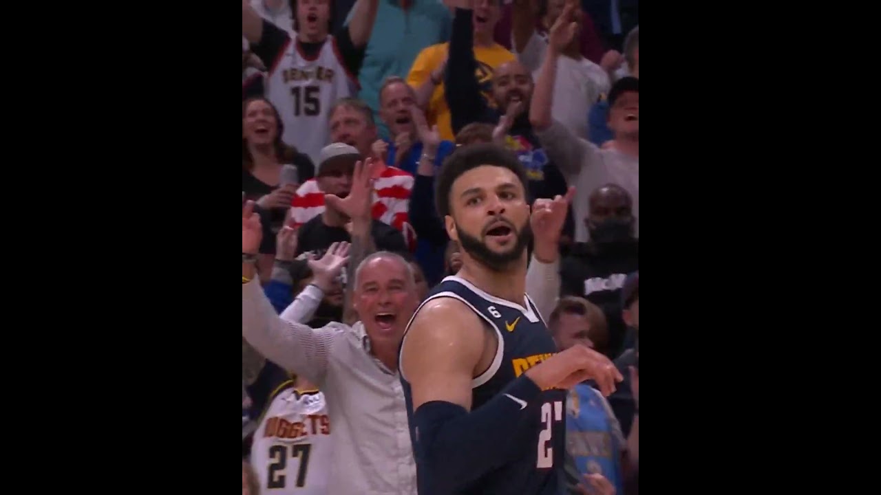 Jamal Murray really looked at Mike Breen and called his own "BANG!" 🤧🔥