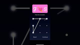 Pattern of JS Love 💘💘💘...#lockscreen #pattern #lock #love #couples