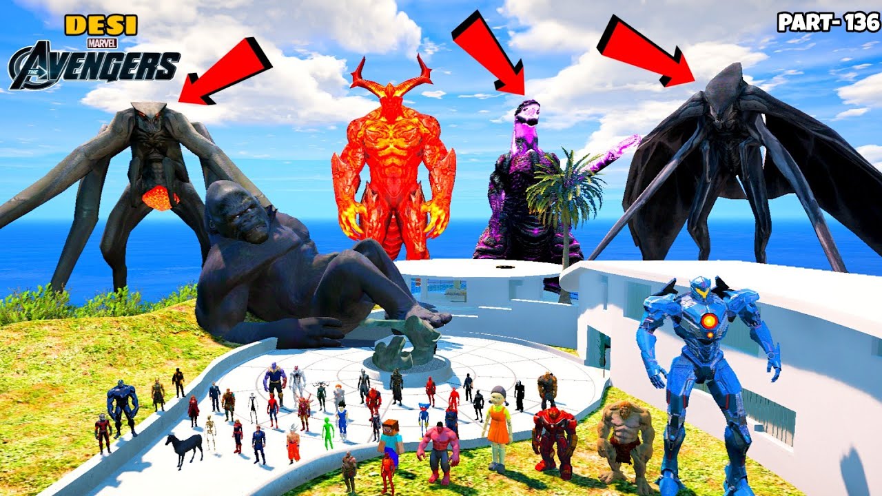 DESI Avengers and God Avenger Finally Did End of Surtur Army in GTA 5 | DESI Avengers (Part 136)