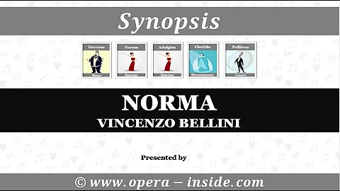 NORMA by VINCENZO BELLINI  the Synopsis