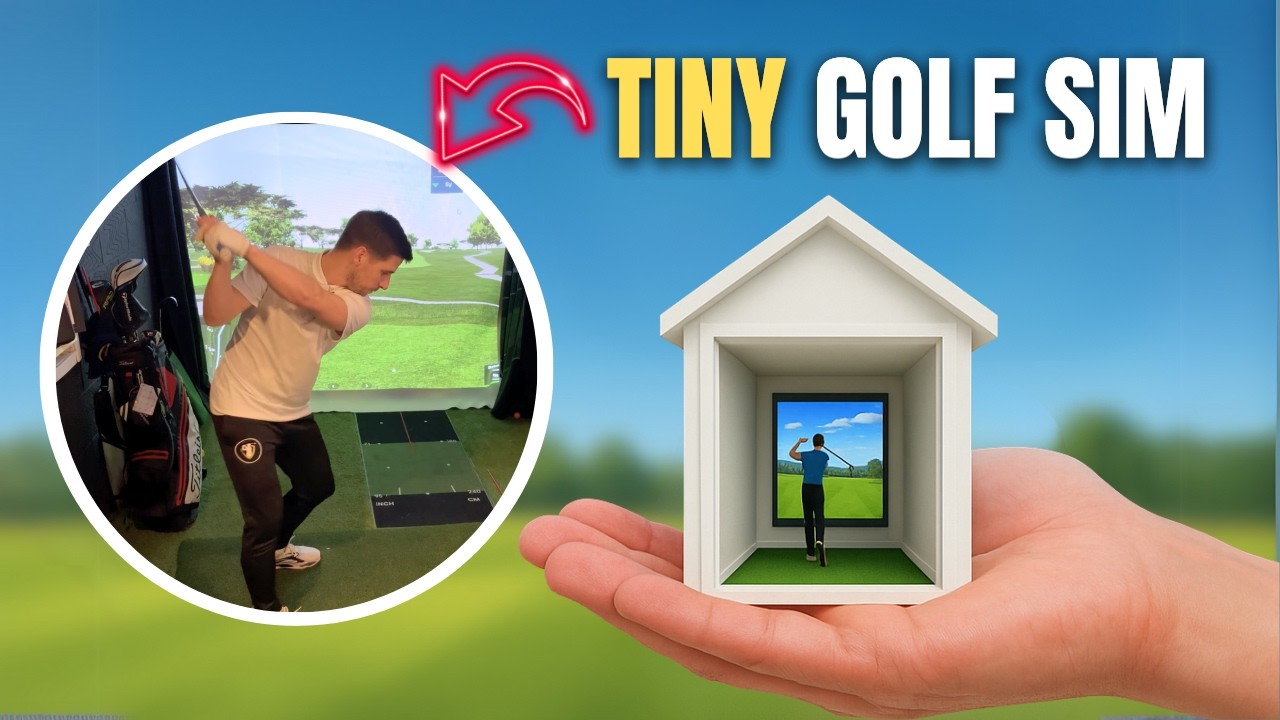 How to Build a Golf Simulator in a Tiny Garage - YouTube
