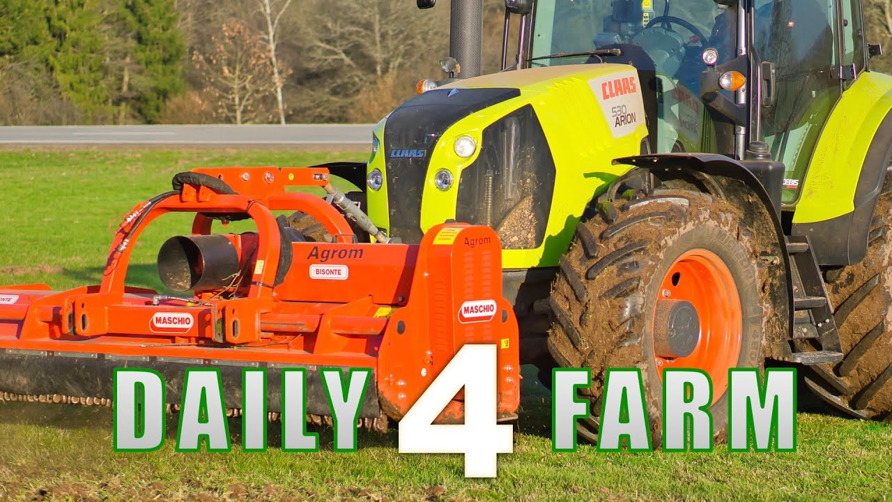 DAILY FARM #4 | Wildschadenbeseitigung mit Claas Arion 530 & Amazone D8-25 Special #Landwirtschaft​​