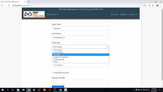 Scorekeeper - Step 4 Creating An Event