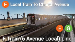 (F) Train Full Route | Jamaica–179 Street → Church Avenue | MTAOR Roblox