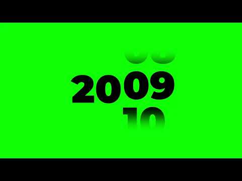 2000 to 2026 New Year Green Screen | Countdown Celebration Animation