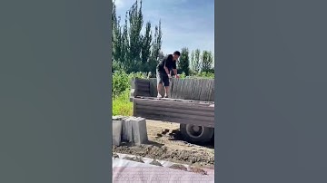 The Art of Truck Cement Slab Unloading: Precision Balancing