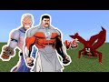 Conquest and Thragg Invisible VS Kyubi Four Tails in Minecraft Pocket Edition
