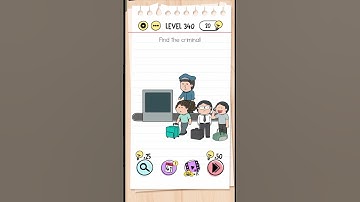 Brain Out Level 340 Challenge!" #relaxingart | Find the criminal!