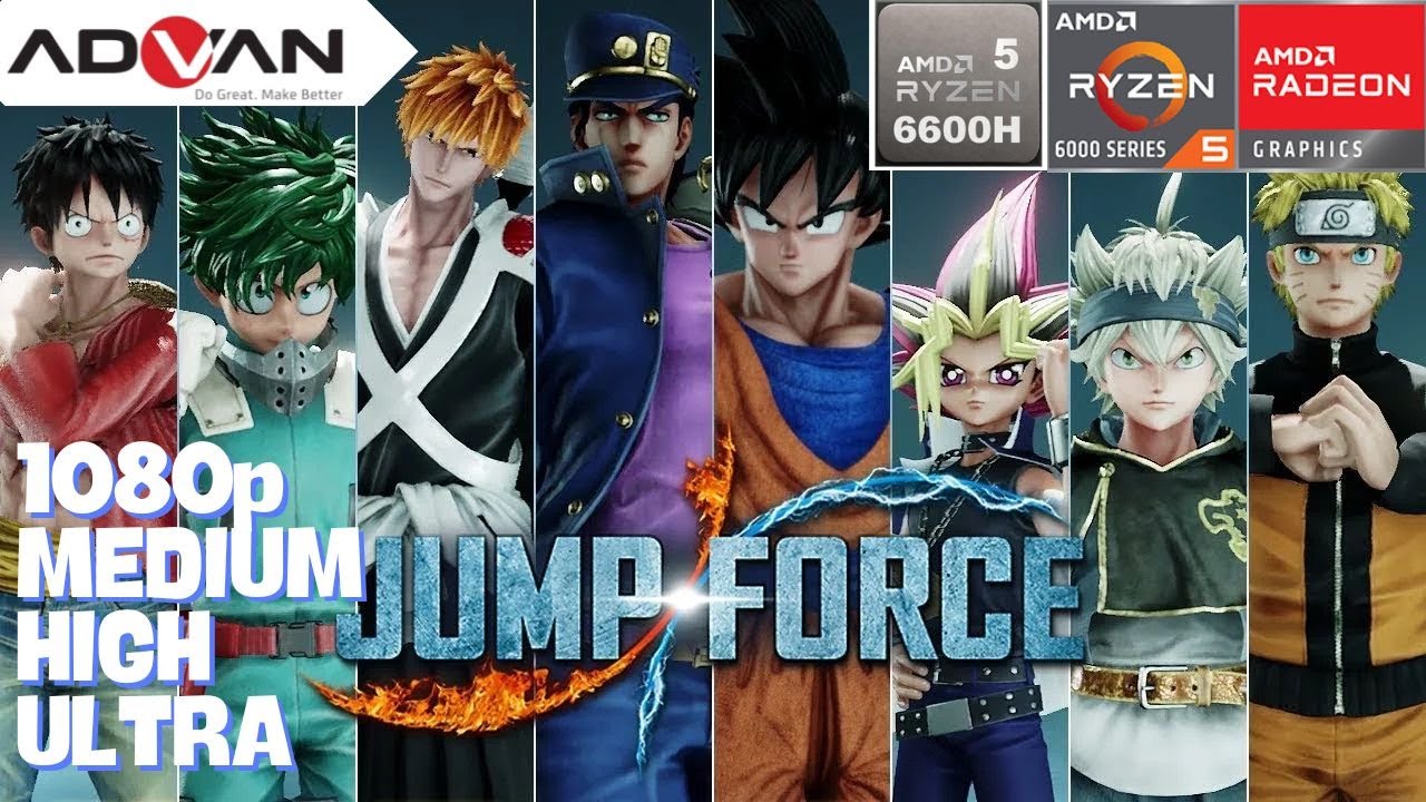 Jump Force -- Ryzen 5 6600H Radeon 660m Advan Workplus Game Test
