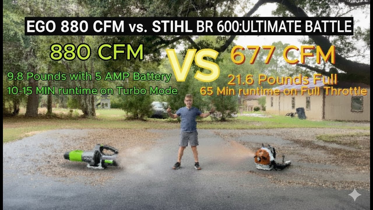 Ego LB8800 vs Stihl BR 600 Review - YouTube