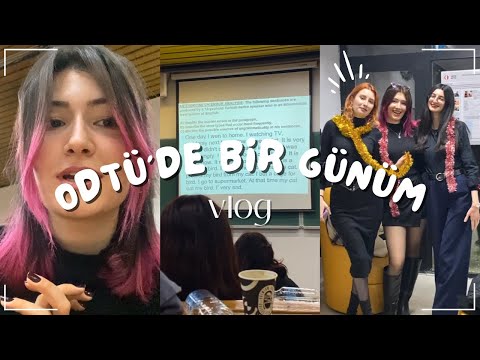 odtü'de bir gün, dersler, üniversite hayatı🎄🎀 | VLOG5