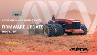 Xsens Vision Navigator Firmware Update