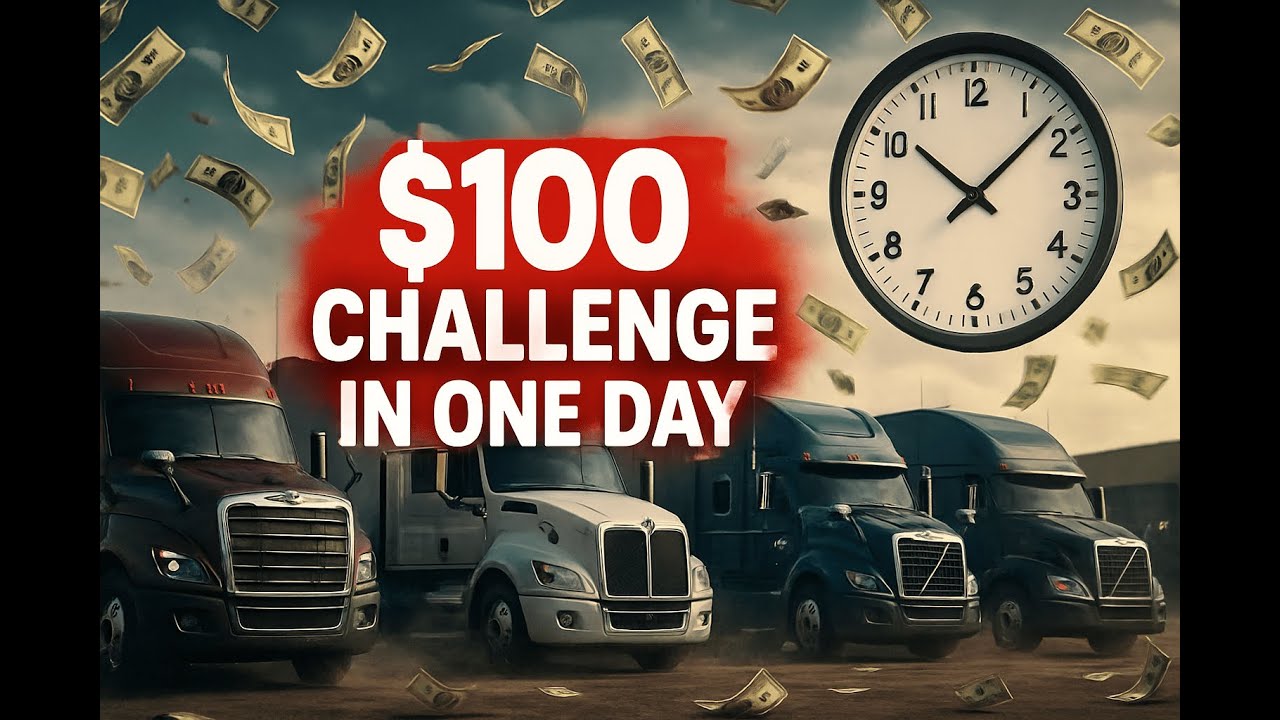 $100 in 24 Hours? INSANE Trucking Challenge