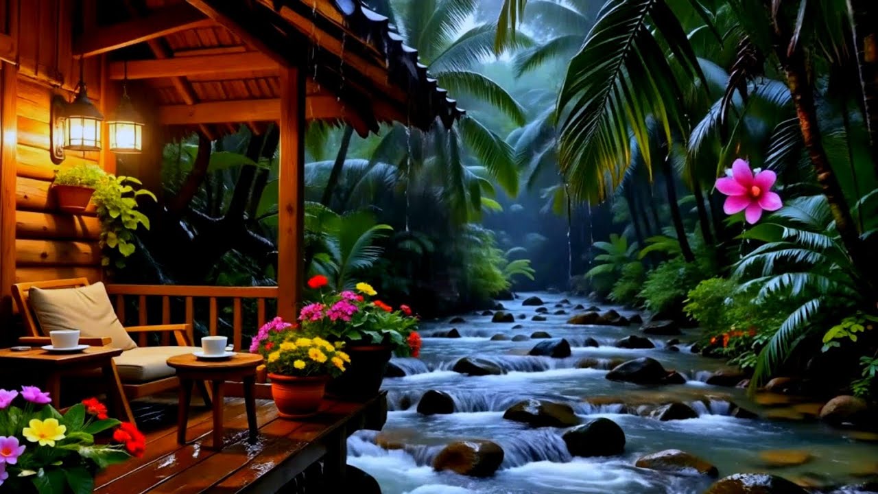 Best Rainfall at the Forest Cabin 🌲 Sleep Deeply with Rain Sounds - YouTube