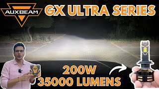 😳 Brightest LED Light Bulb Available In India? AUXBEAM GX Ultra Series 200W 35000 Lum Light LED Bulb