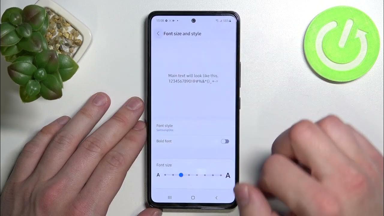 How to find display settings on samsung galaxy a53 manage display