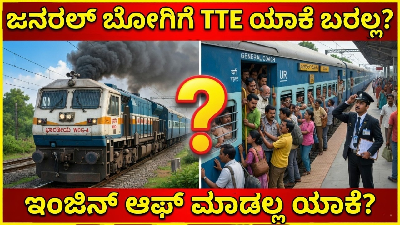 Why Do Trains Keep Their Engines ON for Hours? And Why TTEs Avoid General Coaches!