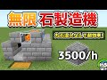 【低コスト】丸石混入なしで超効率な石製造機の作り方！【マイクラ1.21/統合版/Switch/スマホ】