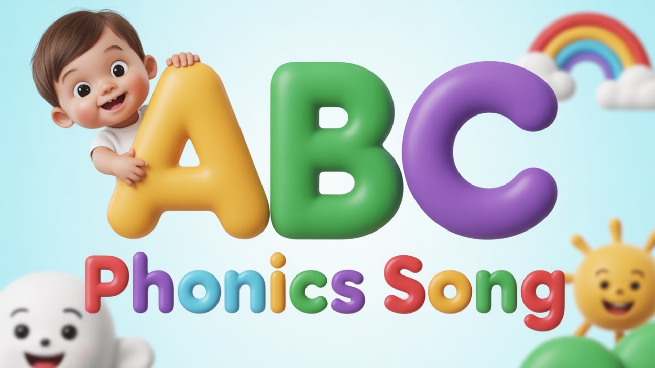 ABC Phonics Song for Kids | Learn A-Z Letter Sounds | Easy Phonics Song ...
