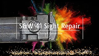 Quick Gunsmithing Jobs - S&W mod 41 rear sight repair Guide