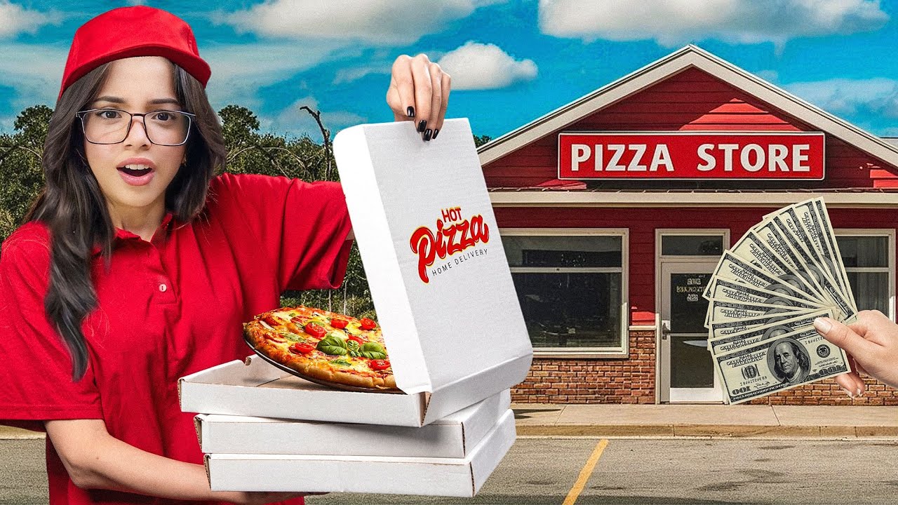 I BECAME A PIZZZA DELIVERY GIRL! 🍕