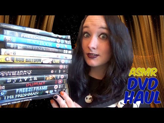 ASMR Soft-Spoken Movie Haul with Tapping & Plastic Sounds! class=