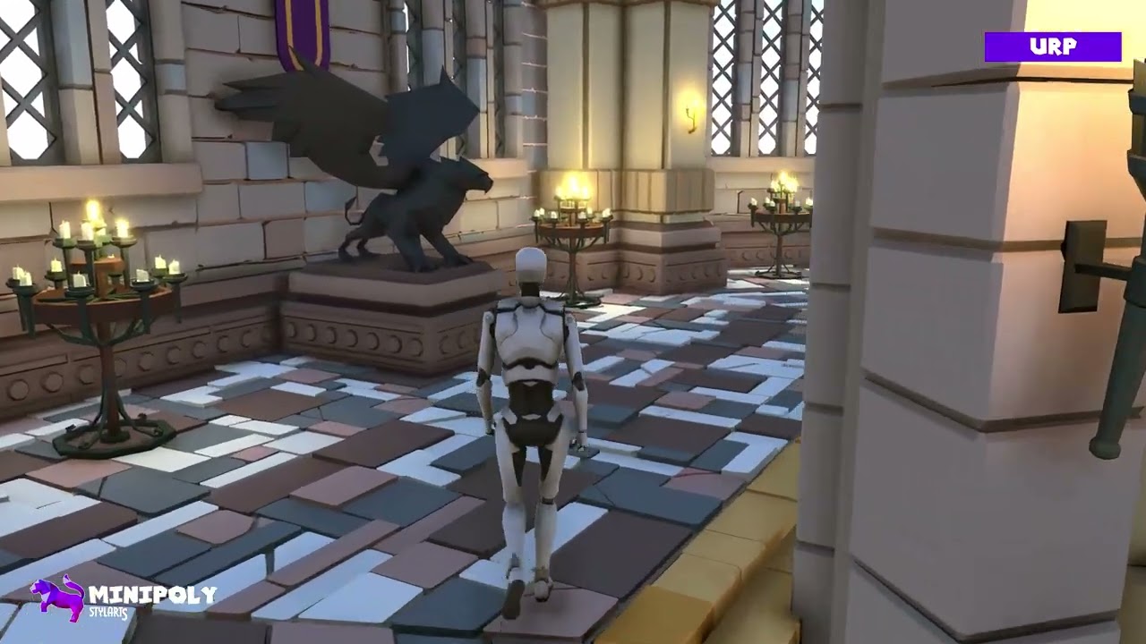 Minipoly Series - Fantasy Kingdom Interior ( Stylized Lowpoly Environment ), video preview 19