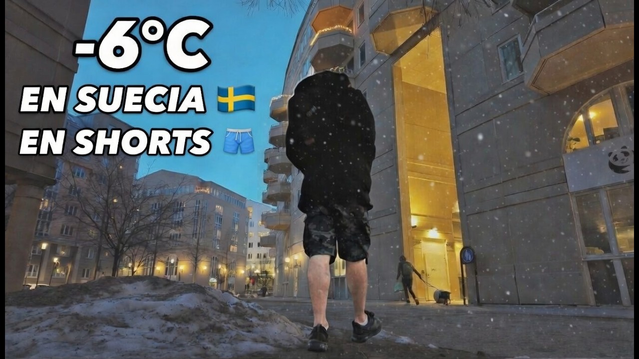 En SHORTS  a -6°C en Estocolmo 🇸🇪❄️🩳