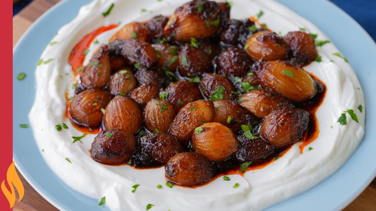 Луковая закуска с йогуртом 😍 Если у вас есть лук, попробуйте прямо сейчас!