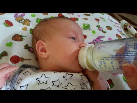 Newborn 1 month/ My baby/Кормление младенца с бутылочки