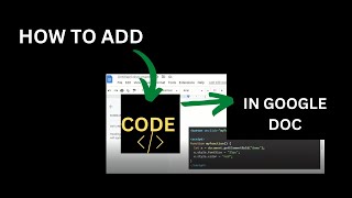 how to add code in google document