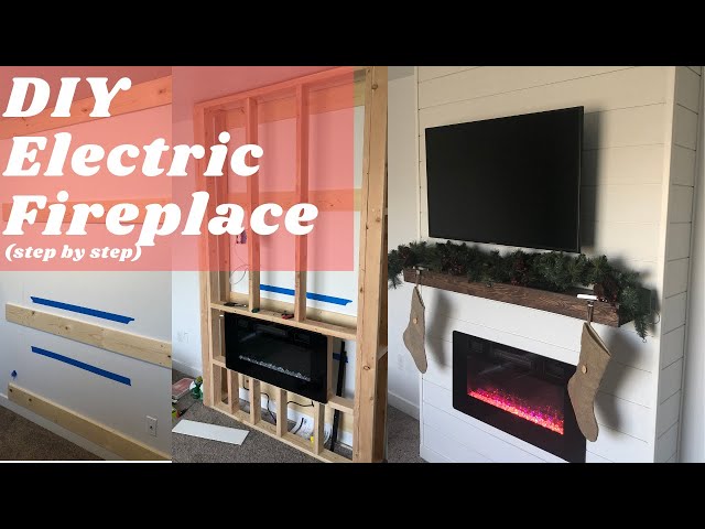 Build An Electric Fireplace DIY Fireplace Surround For Electric
