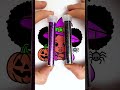 💜 Peekaboo Girl 🎃🕷️ Magical Halloween Art ✨ #glitter #girl #kids #art #coloring #easy